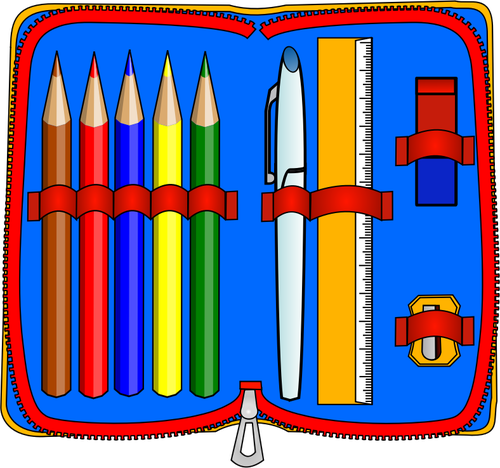 Colorful pencil case