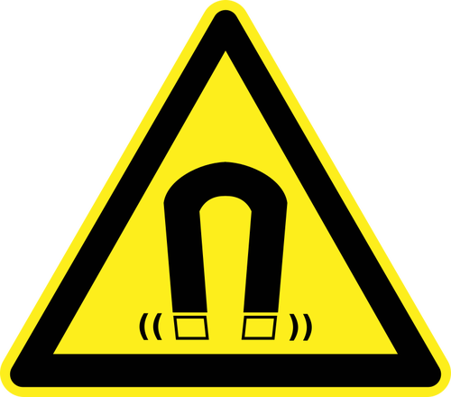Magneter som varning symbol