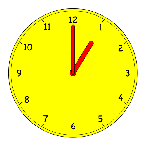 Grafica vettoriale orologio analogico