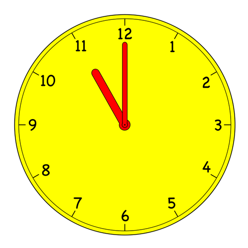 Imagen de vector de reloj analÃ³gico