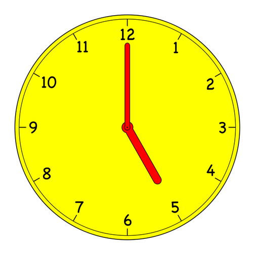 Imagen de vector de reloj analÃ³gico