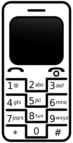 Imagen vectorial simple telÃ©fono celular