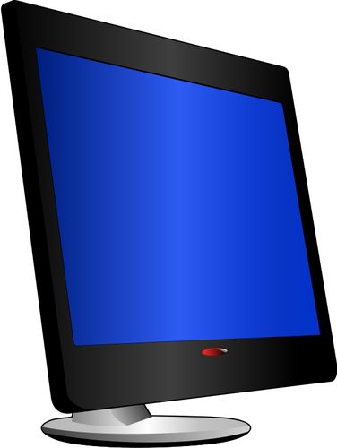 VolnÄ› stojÃ­cÃ­ LCD monitoru vektorovÃ½ obrÃ¡zek