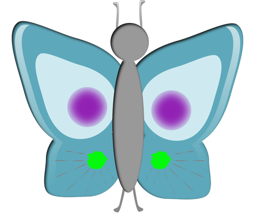 Imagen de mariposa azul