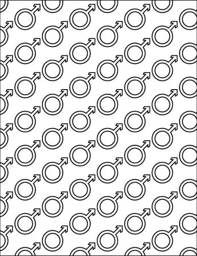 Male symbol seamless pattern