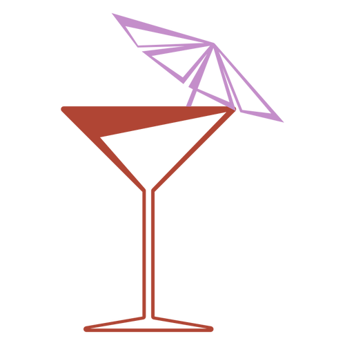 Martini verre vector clipart
