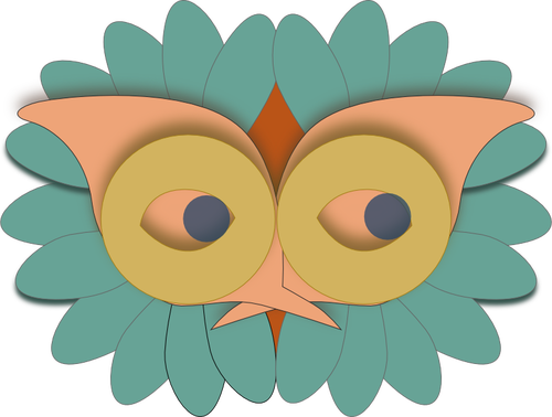 Afbeelding van de vector van het masker van de vogel