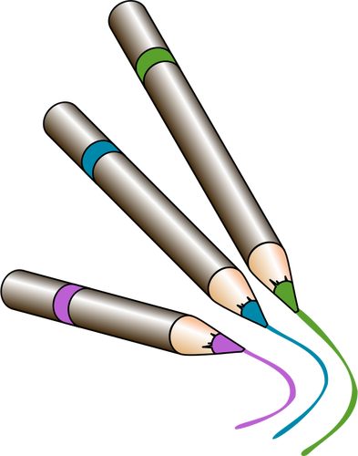 Coloring grafitt blyanter vektorgrafikk