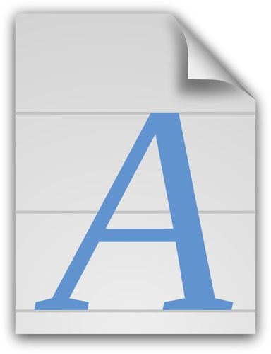 Generieke lettertype pictogram