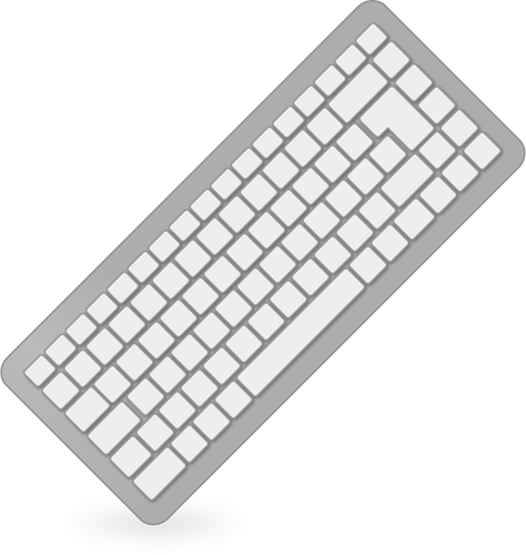 Tastiera del computer grigio