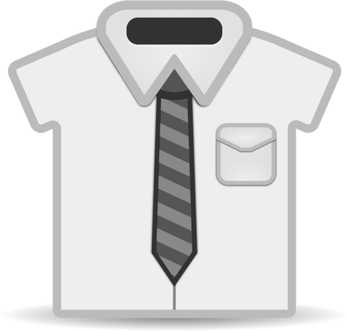 Overhemd en stropdas pictogram
