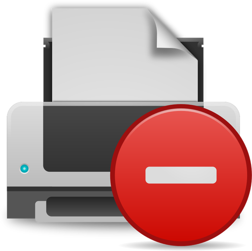 Printer foutpictogram