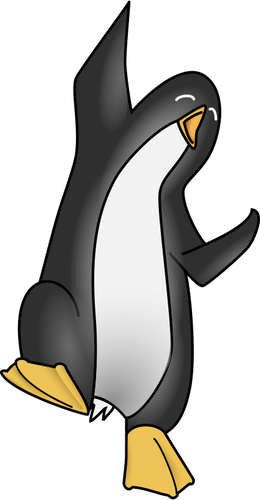 Hapy pingÃ¼ino vector de la imagen