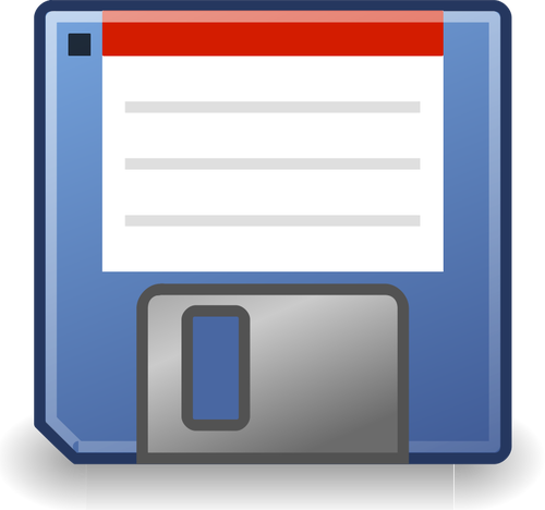 Imagem vetorial de disquete azul