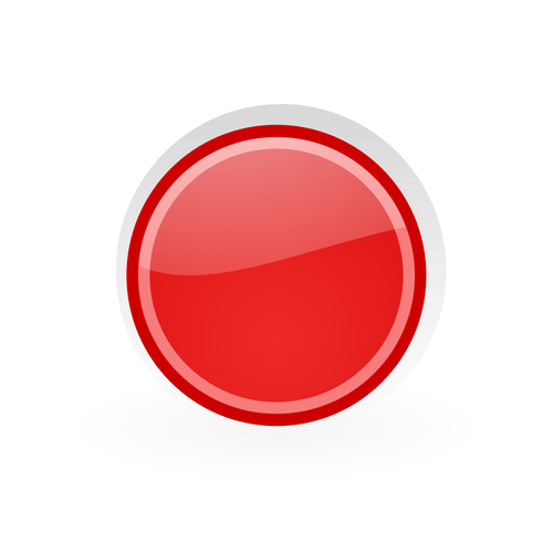 Bouton rouge dans le graphique de cadre rouge foncÃ©