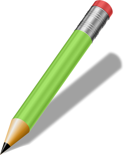 Creion ascuÅ£it verde vector miniaturi
