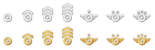 VojenskÃ© odznaky vektorovÃ© kreslenÃ­