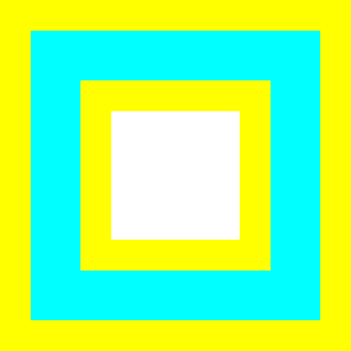 Image vectorielle carrÃ© bleu et jaune