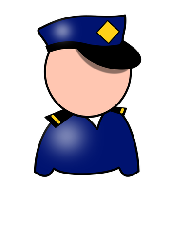 Simbolo di vettore del poliziotto