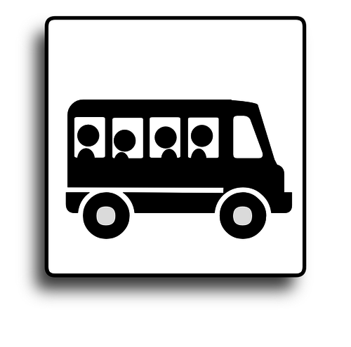 AutobusovÃ¡ dopravnÃ­ znaÄka vektorovÃ½ obrÃ¡zek