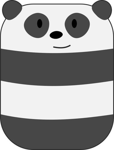 Panda tersenyum