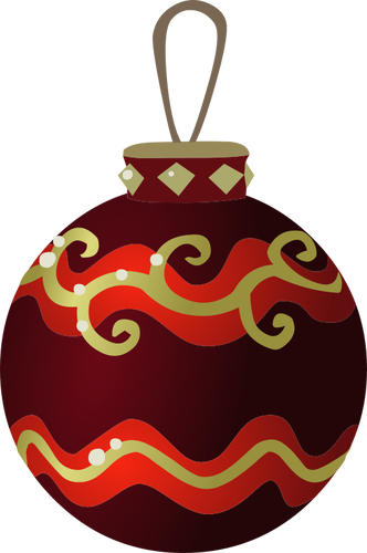 IlustraÃ§Ã£o em vetor bola colorida Ã¡rvore de Natal
