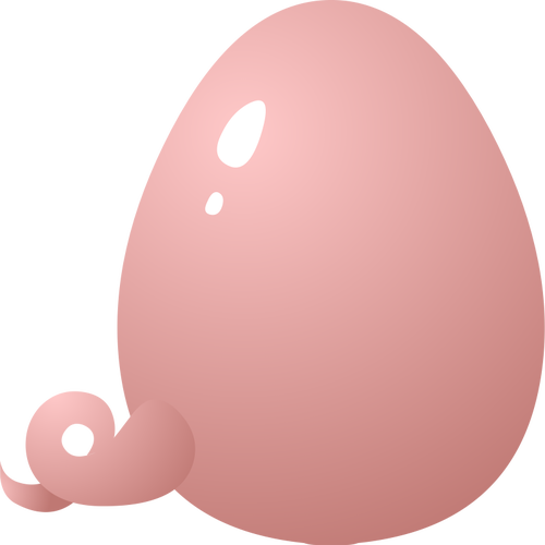 Piggy telur vektor grafis