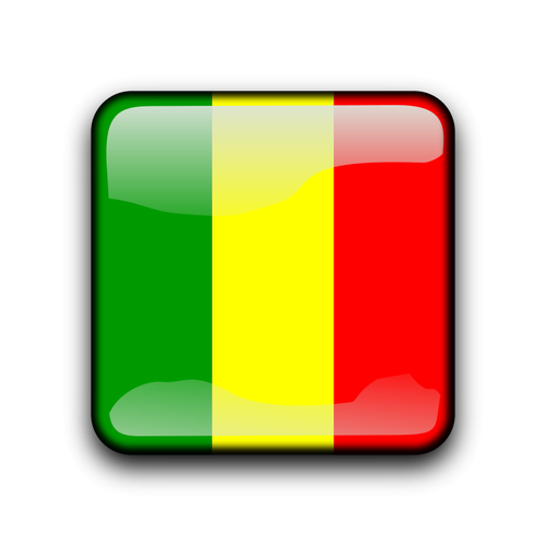Vector drapeau Mali