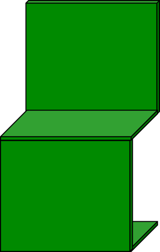 Minimalistyczny zielony fotel