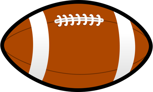 Illustration vectorielle de rugby ballon