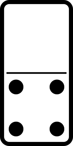Grafika wektorowa Domino dachÃ³wka 0-4