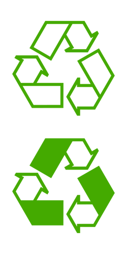 Recycling Icons Vektor-illustration