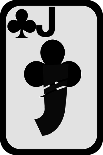 Jack of Clubs funky Spielkarte Vektor-Bild