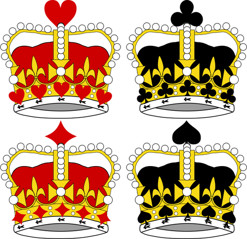 SelecÅ£ie de regele coroane vector illustration