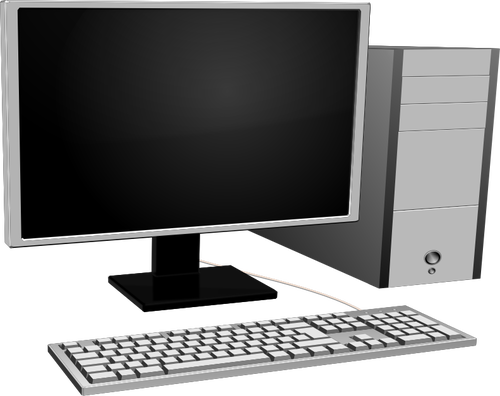 Personal computer configuration vektor ClipArt