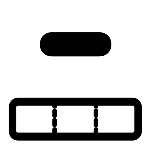 Delete table row symbol
