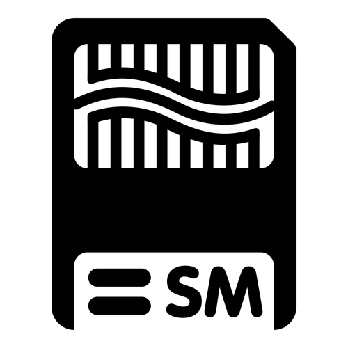 Icona monocromatico SM
