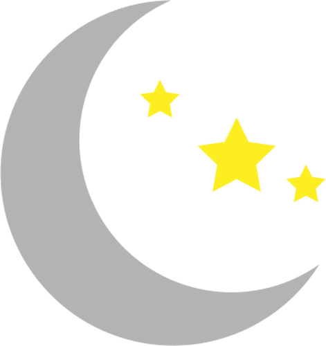 Mond und Sterne Bild