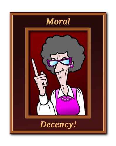 Mulher velha com decÃªncia moral