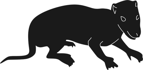 Early mammal silhouette