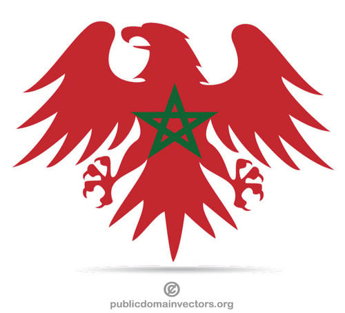 Marocco bandiera aquila