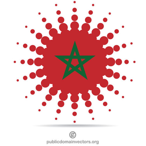 DiseÃ±o de semitonos de la bandera de Marruecos