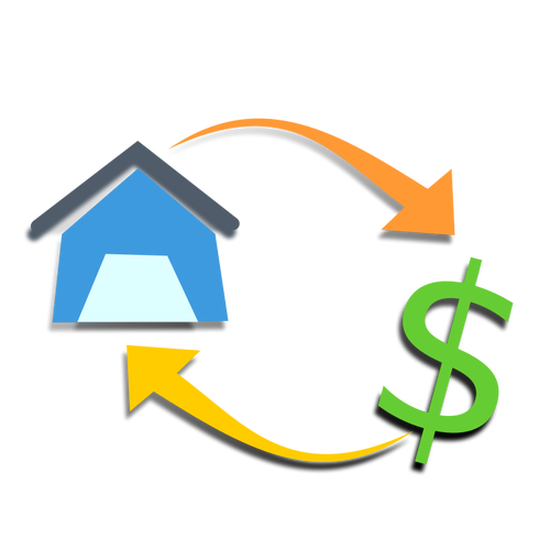 Hipoteca vector illustration