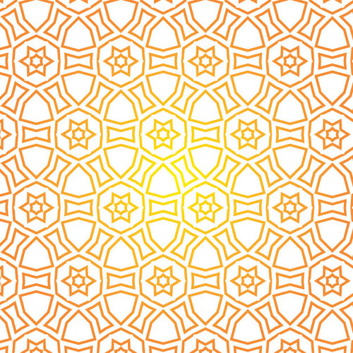 Oriental mosaic wallpaper pattern