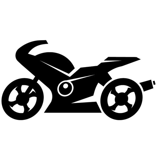 Motorcykel silhuett cut-fil