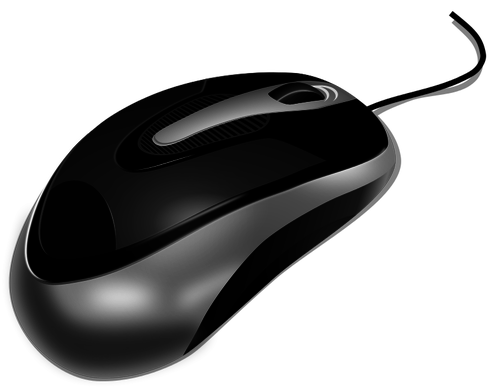 Photorealistic vector image of computer mouse