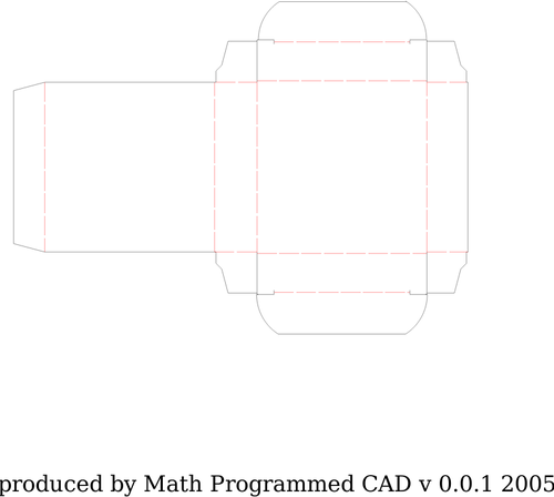 Schoen box knipsel sjabloon vector afbeelding