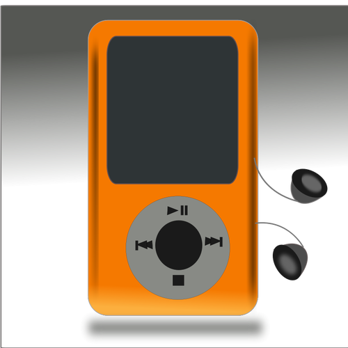vector de reproductor iPod medios de dibujo