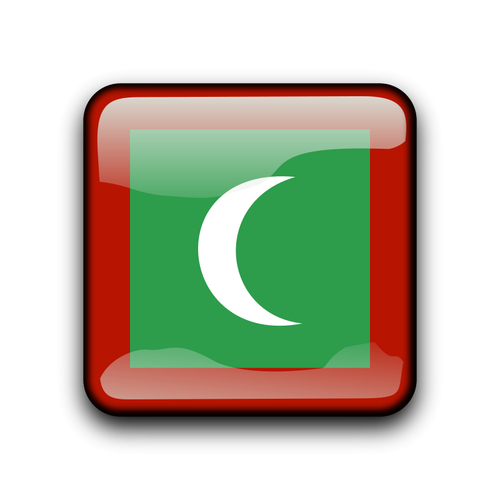 SÃ­mbolo de bandeira de vetor de Maldivas