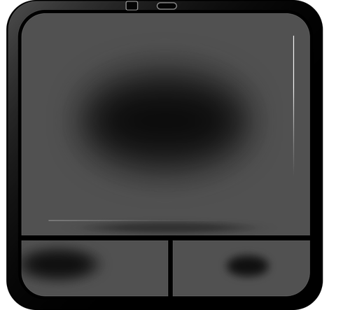 Touch pad vector illustrasjon